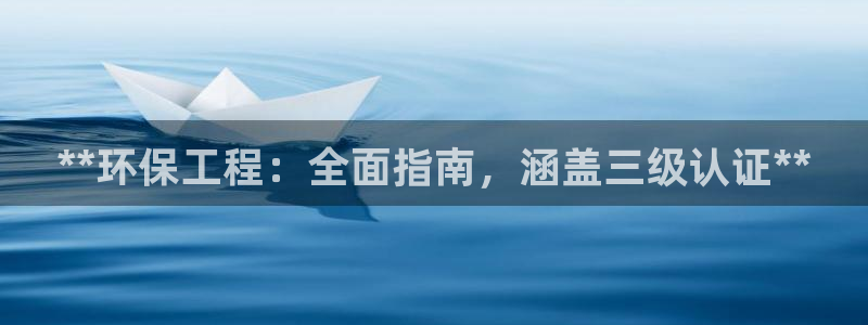 彩名堂怎么用不输：**环保工程：全面指南，涵盖三级认证**