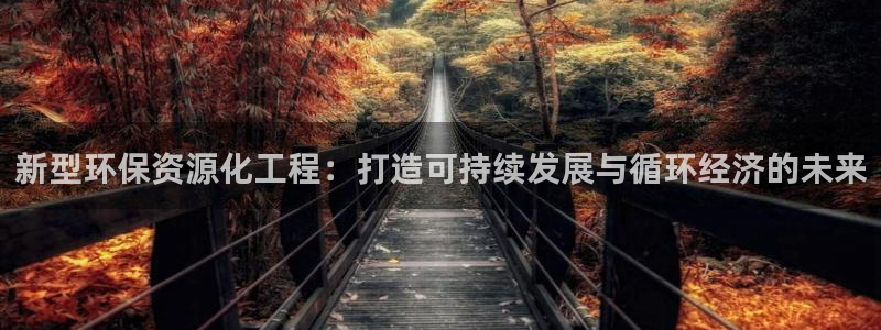 彩名堂计划和01计划怎么很稳：新型环保资源化工程：打造可持续